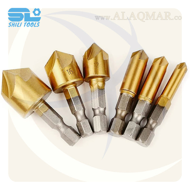 طقم بنط تخويش 6قطع 6-19ملي HSS5 FLUTE SHILI