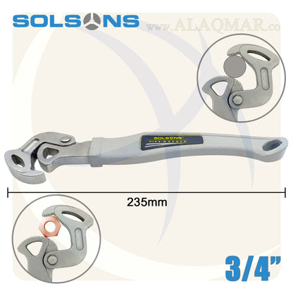 مفتاح انجليزي استلسون 9.25بوصة 235ملي 10-30ملي هيفي ديوتي PW1030AL SOLSONS