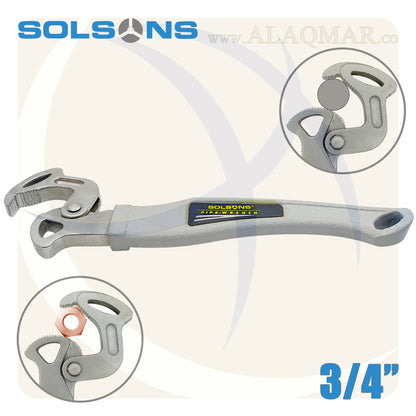 مفتاح انجليزي استلسون 9.25بوصة 235ملي 10-30ملي هيفي ديوتي PW1030AL SOLSONS