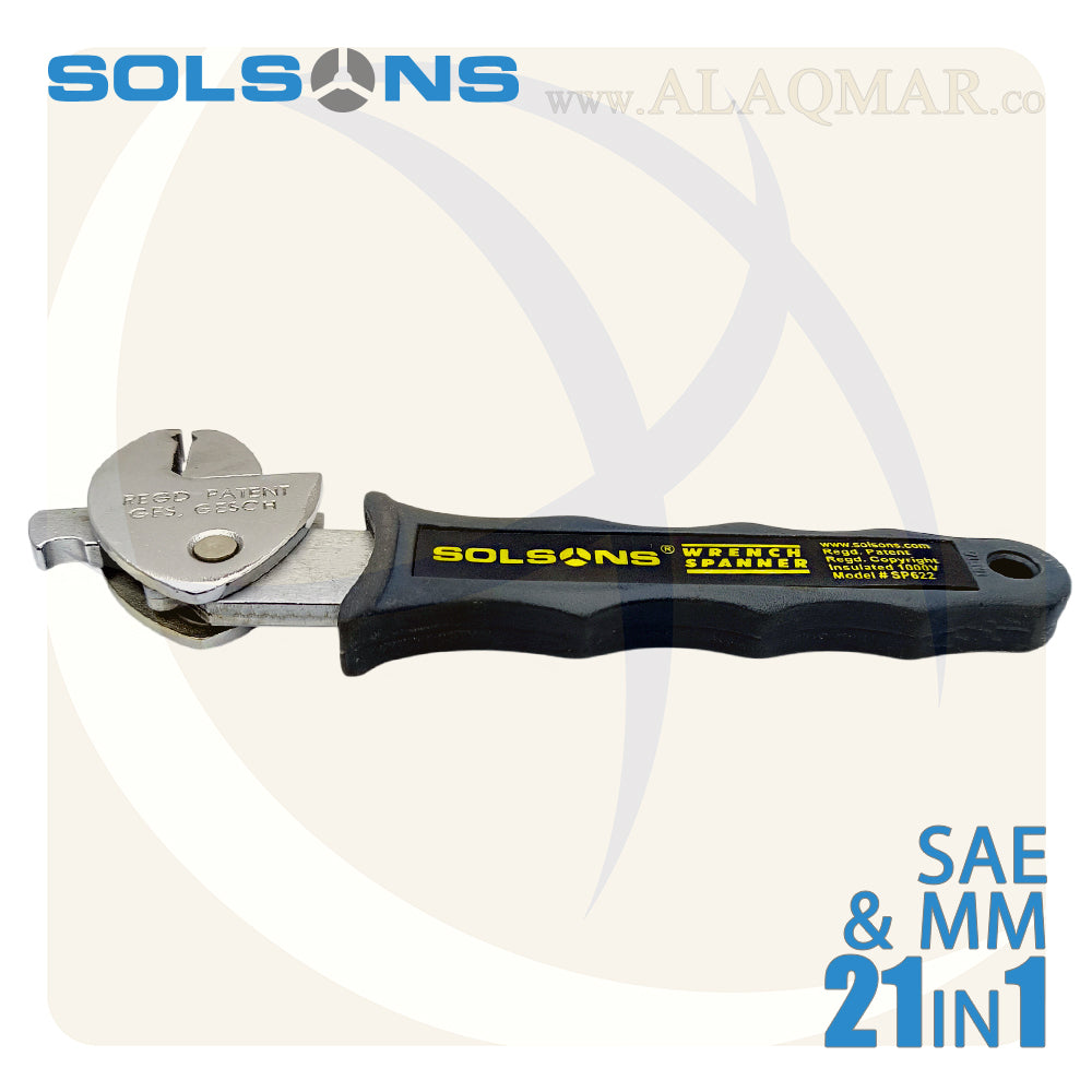 مفتاح فرنساوي 8بوصة راتشة 6-22ملي SP622 SOLSONS