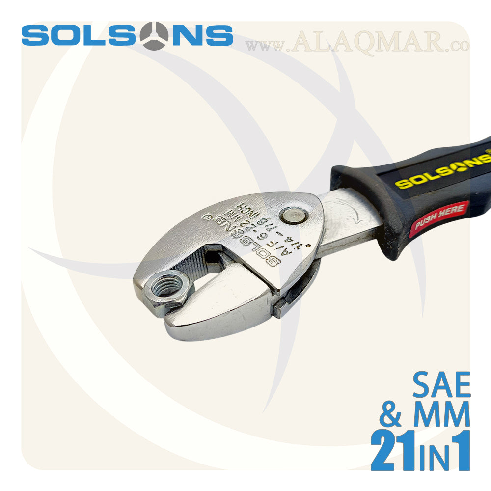 مفتاح فرنساوي 8بوصة راتشة 6-22ملي SP622 SOLSONS