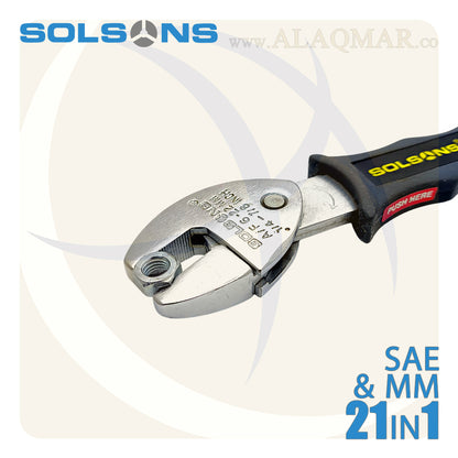 مفتاح فرنساوي 8بوصة راتشة 6-22ملي SP622 SOLSONS