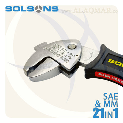 مفتاح فرنساوي 8بوصة راتشة 6-22ملي SP622 SOLSONS