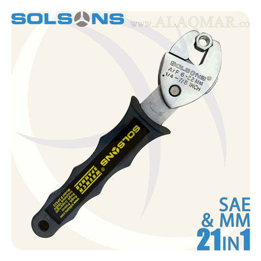 مفتاح فرنساوي 8بوصة راتشة 6-22ملي SP622 SOLSONS